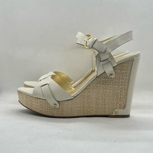 Ivanka Trump leather platform wedge sz 9